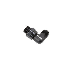 Load image into Gallery viewer, Snow Performance -8 ORB to -8AN 90 Degree Swivel Fitting (Black) (SNF-60889)