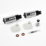 Deatschwerks DW300c series, Two 340lph compact in-tank fuel pumps w/ mounting clips, w/ install kit (9-309-1039)