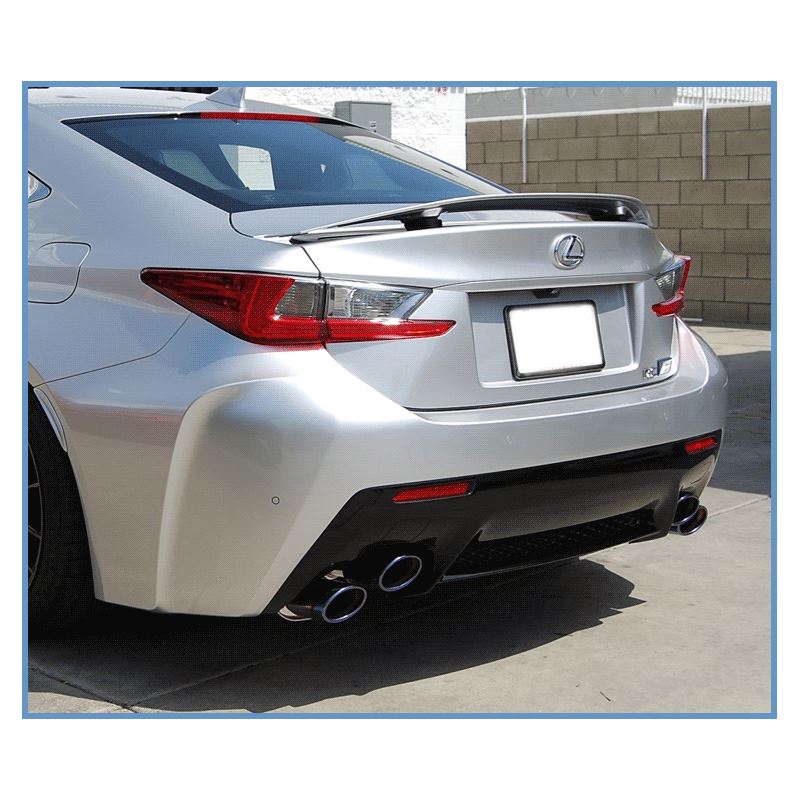 Invidia 14+ Lexus RCF Q300H w/ Rolled Titanium Tips Cat-Back Exhaust (HS14LRF3TH)