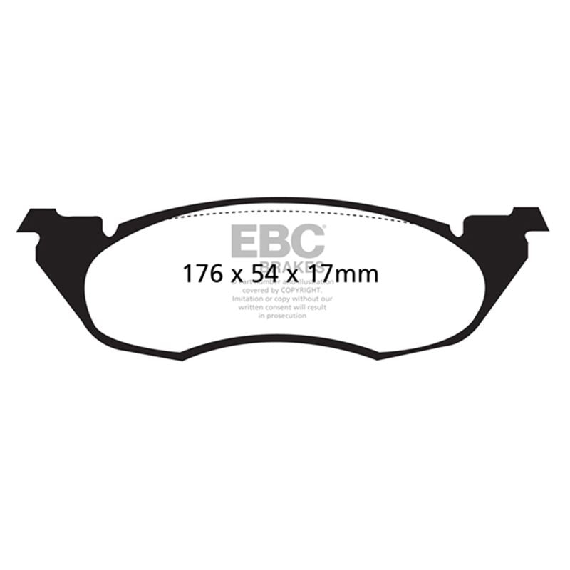 EBC Yellowstuff Street And Track Brake Pads (DP41632R)