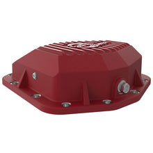 Load image into Gallery viewer, aFe Pro Series Dana M220 Rear Differential Cover Red w/ Machined Fins (46-71190R)