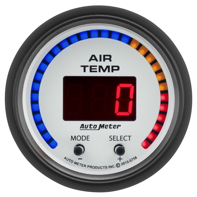 AutoMeter Phantom 2-1/16in 0-300 Degree F Digital Dual Air Temp Gauge (5758)