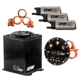 Deatschwerks 5.5L Staged Surge Tank, Universal. Includes 3 DW400 Fuel Pumps. (6-401-55ST)