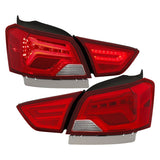 ANZO USA LED Taillights Red/Clear Lens, Pair (321346)