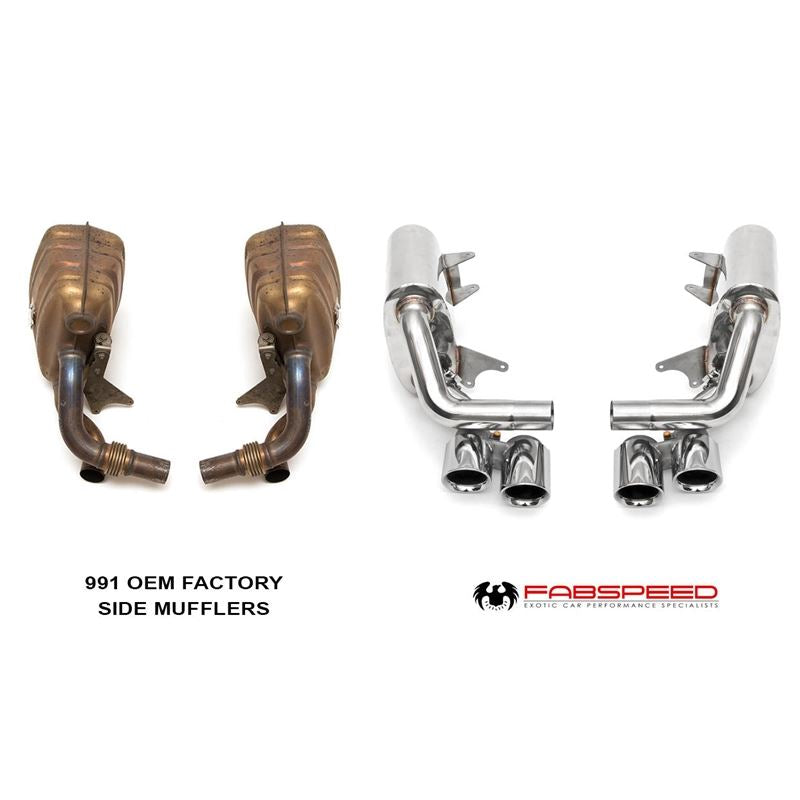 Fabspeed 991 Carrera Maxflo Performance Side Exhaust System (12-16) (FS.POR.991.MAX38C)