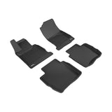 3D Maxpider 12-18 Maserati Granturismo Sport Kagu Floor Mat- Black R1 R2 (L1MR00501509)