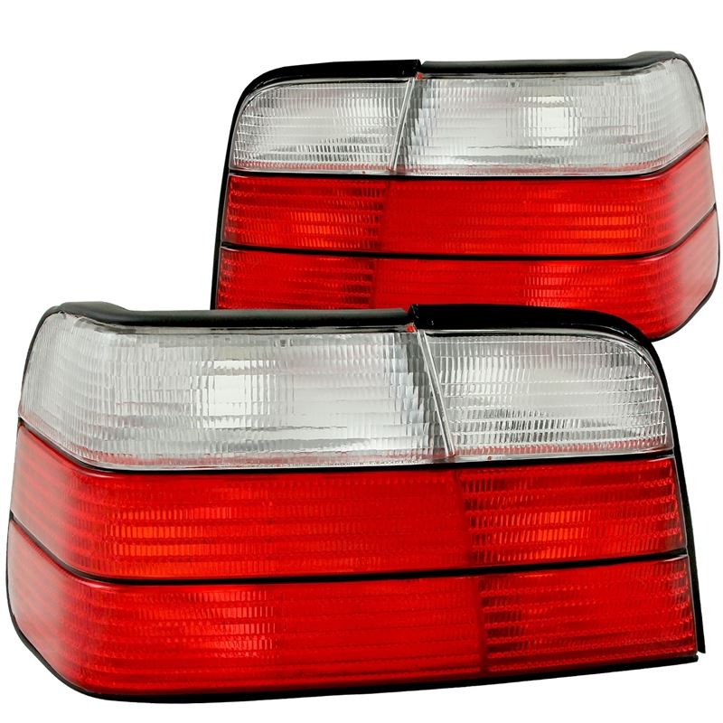 ANZO USA 1992-1998 BMW 3 Series E36 Taillights Red/Clear (221216)