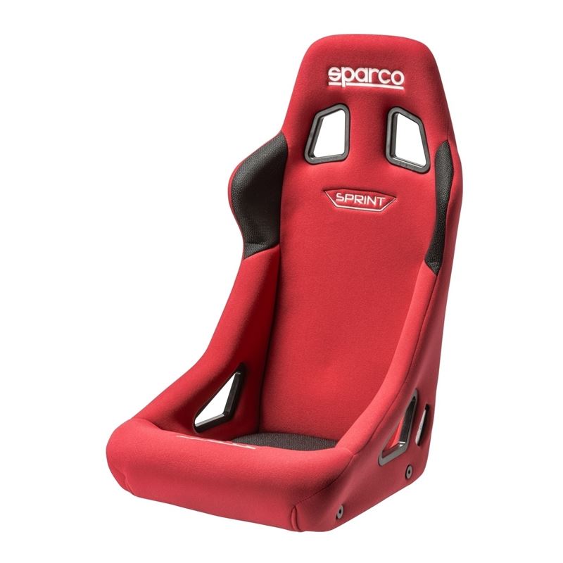 Sparco Sprint Racing Seats, Red/Red Cloth with Red Stitch (008235RS)