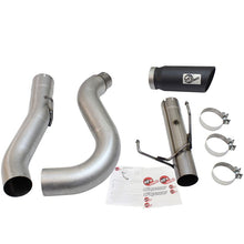 Load image into Gallery viewer, aFe Large Bore-HD 5 IN 409 Stainless Steel DPF-Back Exhaust System w/Black Tip (49-42051-1B)