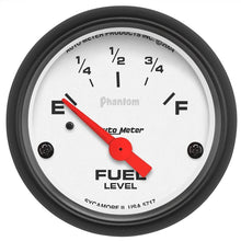 Load image into Gallery viewer, AutoMeter Phantom 2-1/16 inch Fuel Level Gauge (5717)