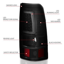 Load image into Gallery viewer, ANZO USA Tail Light Assembly, LED, Smoke Lens, Black, Pair, (311334)