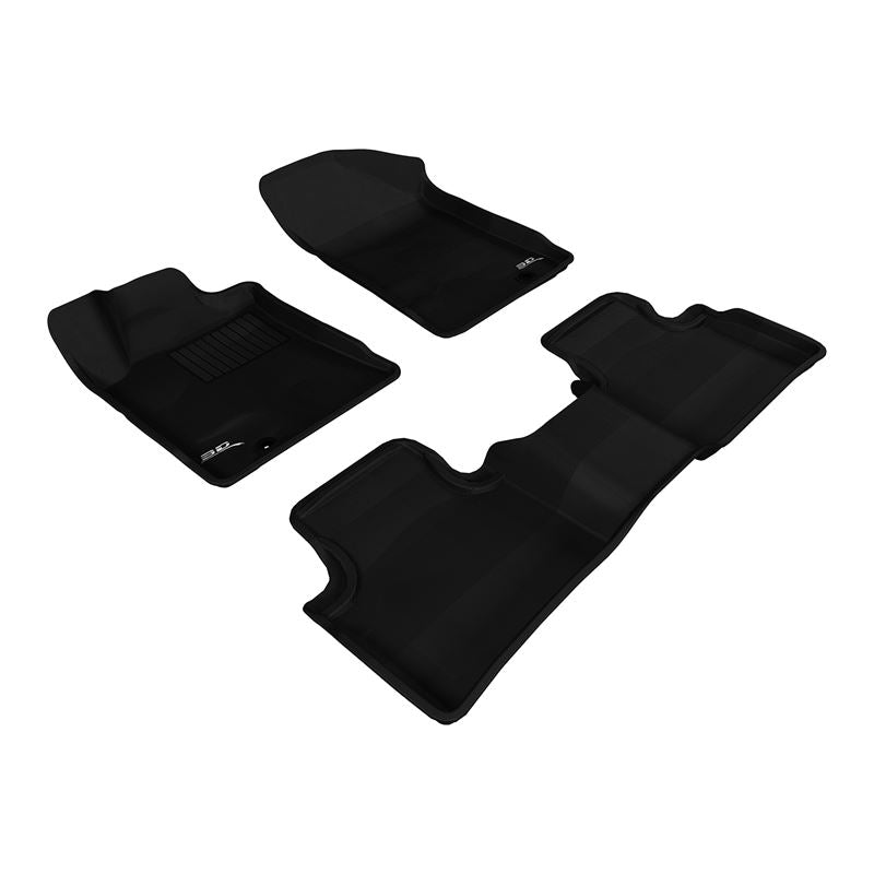 3D Maxpider KAGU Floor Mat, BLACK, 1ST ROW/2ND ROW (L1NS03001509)