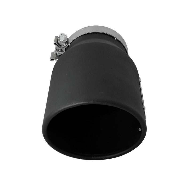 aFe MACH Force-Xp 409 Stainless Steel Clamp-on Exhaust Tip Black Left Side Exit (49T50702-B12)