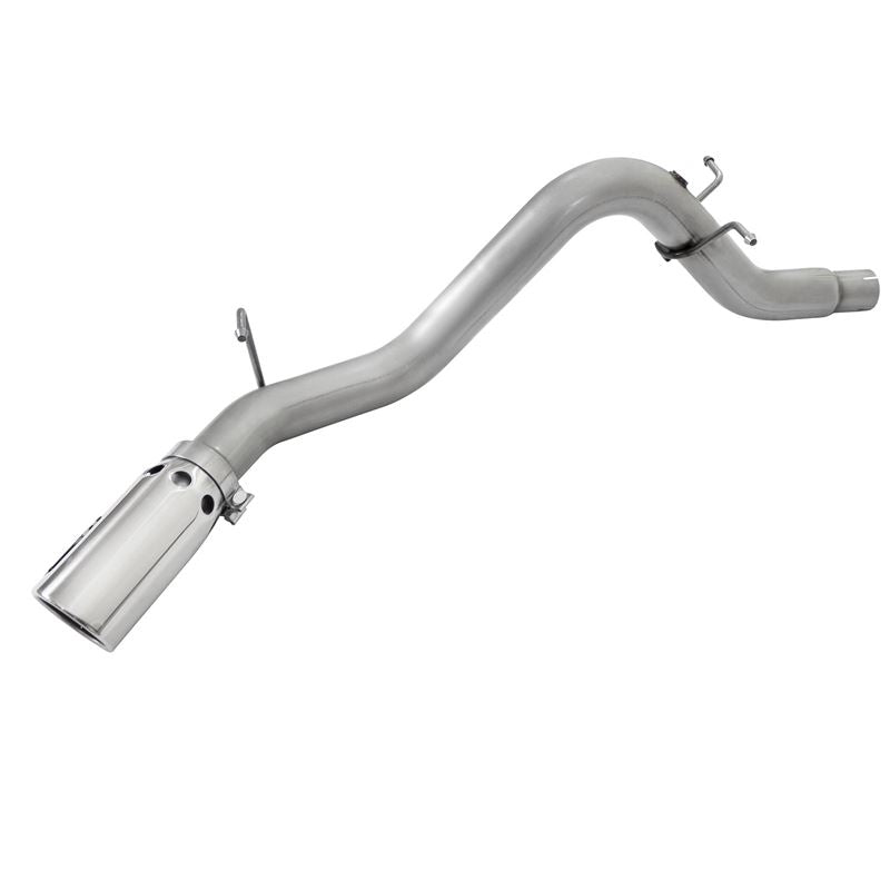 aFe ATLAS 3-1/2 IN Aluminized Steel DPF-Back Exhaust System w/Polished Tip (49-04064-P)