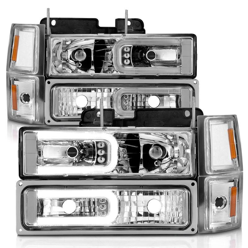 ANZO USA Crystal Headlight Set for 1992-1994 Chevrolet Blazer (111529)