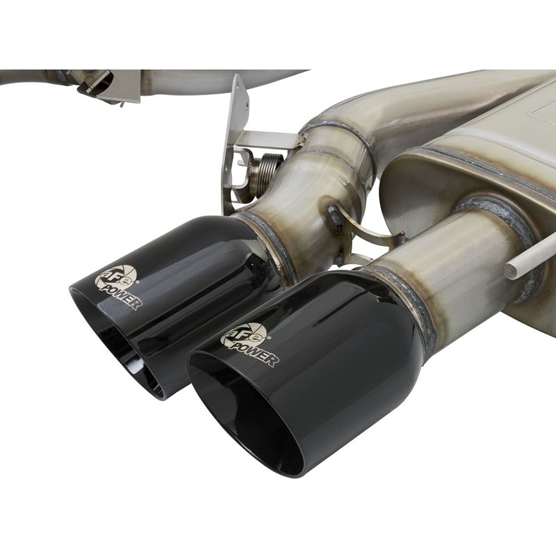 aFe MACH Force-Xp 3 IN 304 Stainless Steel Cat-Back Exhaust System w/ Black Tip (49-34078-B)