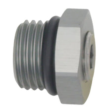 Load image into Gallery viewer, DeatschWerks 6AN ORB Male Plug Fitting with 1/8in NPT Gauge Port - Anodized DW Titanium (6-02-0730)