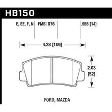 Load image into Gallery viewer, Hawk Performance HP Plus Brake Pads (HB150N.555)