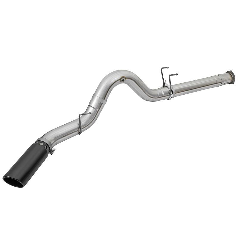 aFe ATLAS 5 IN Aluminized Steel DPF-Back Exhaust System w/Black Tip (49-03090-B)