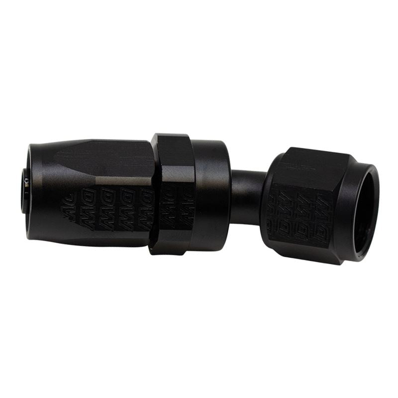 DeatschWerks 8 AN Female Flare Swivel 30-Degree Hose End CPE - Anodized Matte Black(6-02-0821-B)