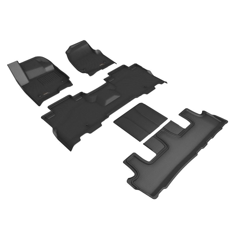 3D Maxpider 18-23 Ford Expedition Max Kagu Floor Mat- Black R1 R2 R3 (L1FR14801509)