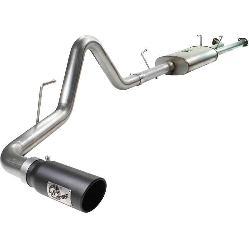 aFe MACH Force-Xp 3 IN 409 Stainless Steel Cat-Back Exhaust System w/Black Tip (49-46006-B)