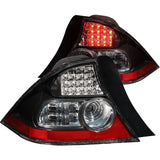 ANZO USA 2004-2005 Honda Civic LED Taillights Black (321035)