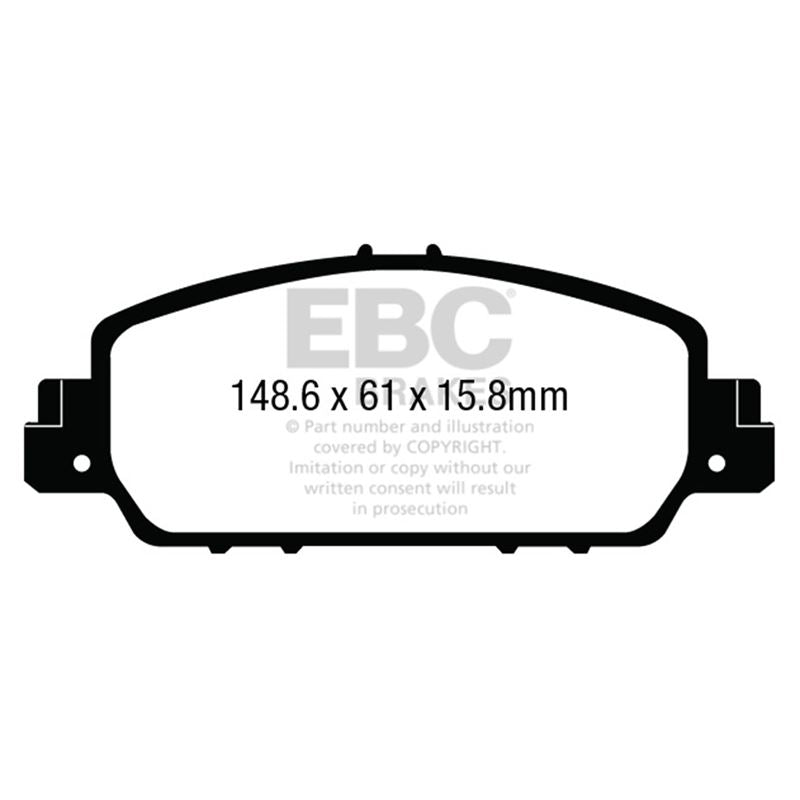 EBC Greenstuff 2000 Series Sport Brake Pads (DP23014)