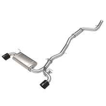 Load image into Gallery viewer, Takeda 3 IN to 2-1/2 IN 304 Stainless Steel Cat-Back Exhaust System w/ Black Tip for 2021-2021 Toyota GR Supra(49-36050-B)