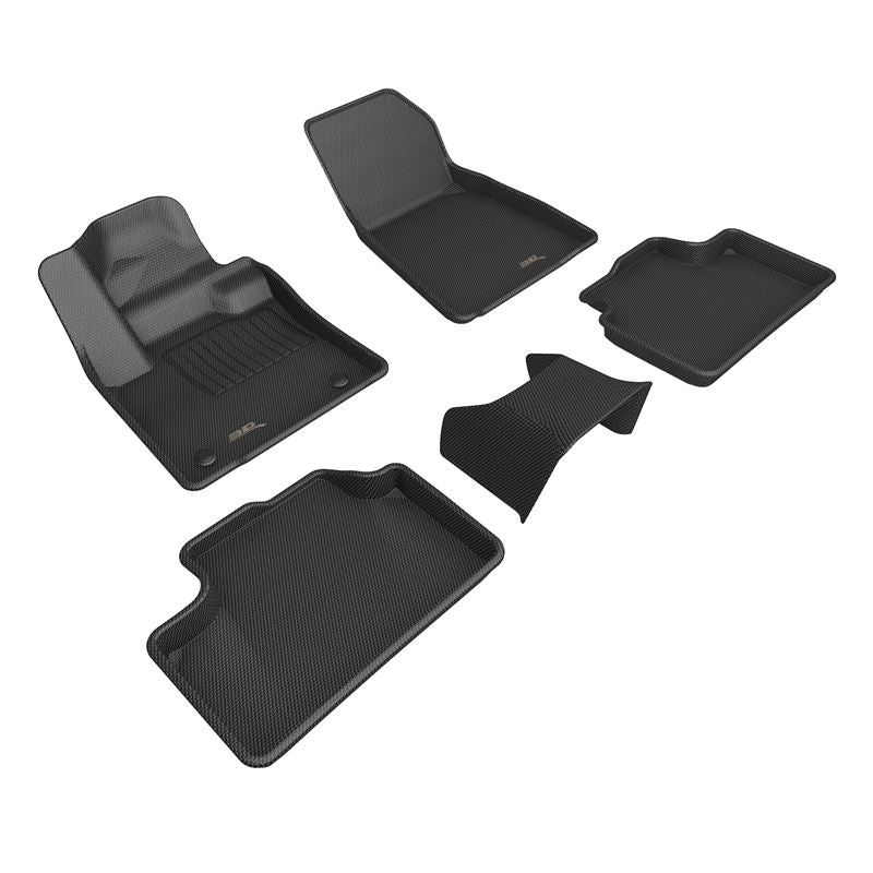 3D Maxpider 2023+ Volvo C40 Recharge Kagu Floor Mat- Black R1 R2 R3 (L1VV04501509)