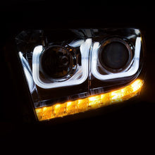 Load image into Gallery viewer, ANZO USA 2014-2015 Toyota Tundra Projector Headlights w/ U-Bar Chrome w/ DRL (111327)