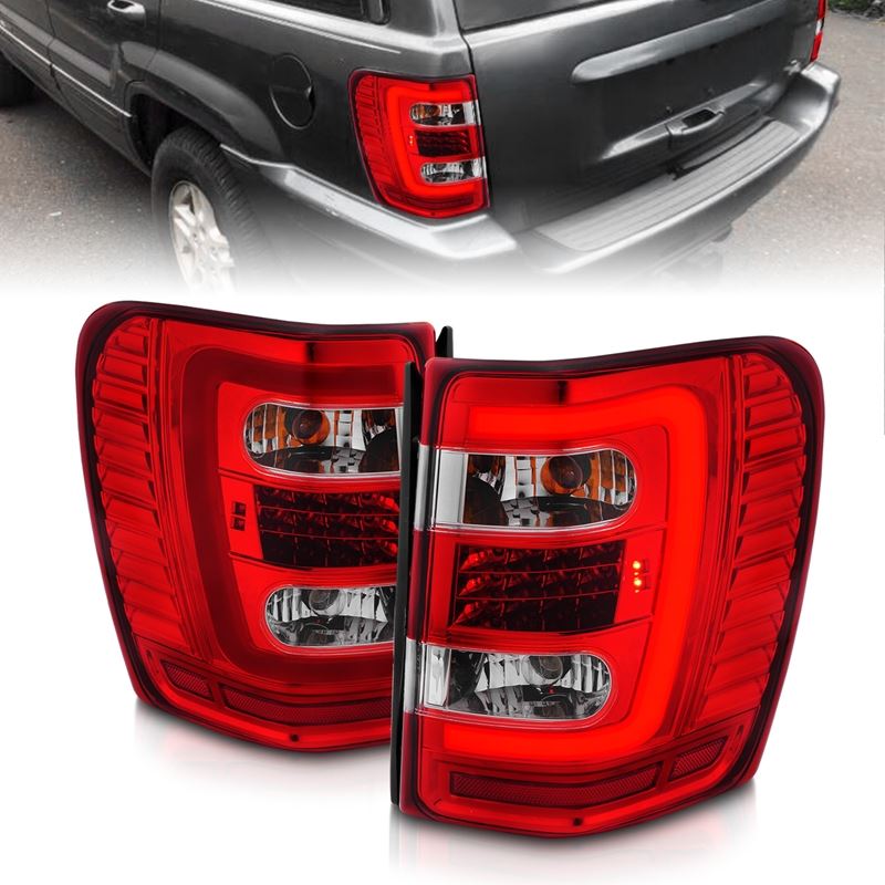 ANZO USA LED Tail Light Assembly for 1999-2004 Jeep Grand Cherokee (311396)