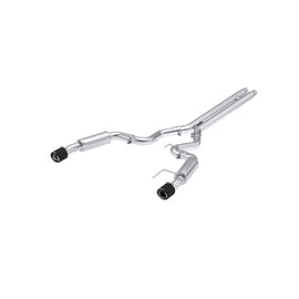MBRP Exhaust 3in. Cat Back Dual Split Rear Race Version 4.5in. CF tips T304 (S72533CF)