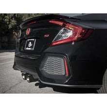 Load image into Gallery viewer, Takeda 3 IN 304 Stainless Steel Cat-Back Exhaust w/ Center Black Tips (49-36618-B)