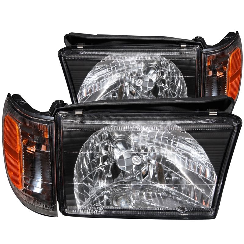 ANZO USA 1999-2002 Toyota 4Runner Crystal Headlights Black (111077)