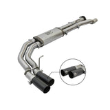 aFe Rebel Series 3 IN 409 Stainless Steel Cat-Back Exhaust System w/Black Tip (49-43091-B)