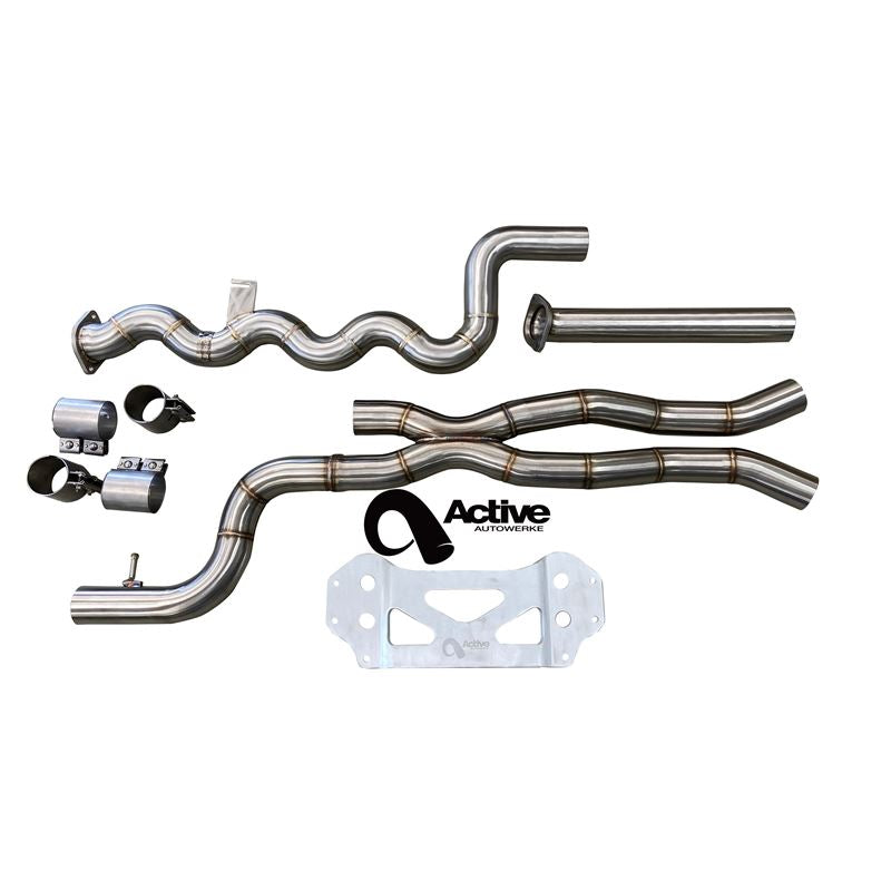 Active Autowerke G80/G82 M3/M4 Signature Equal Length mid - pipe with G - brace (11-114)