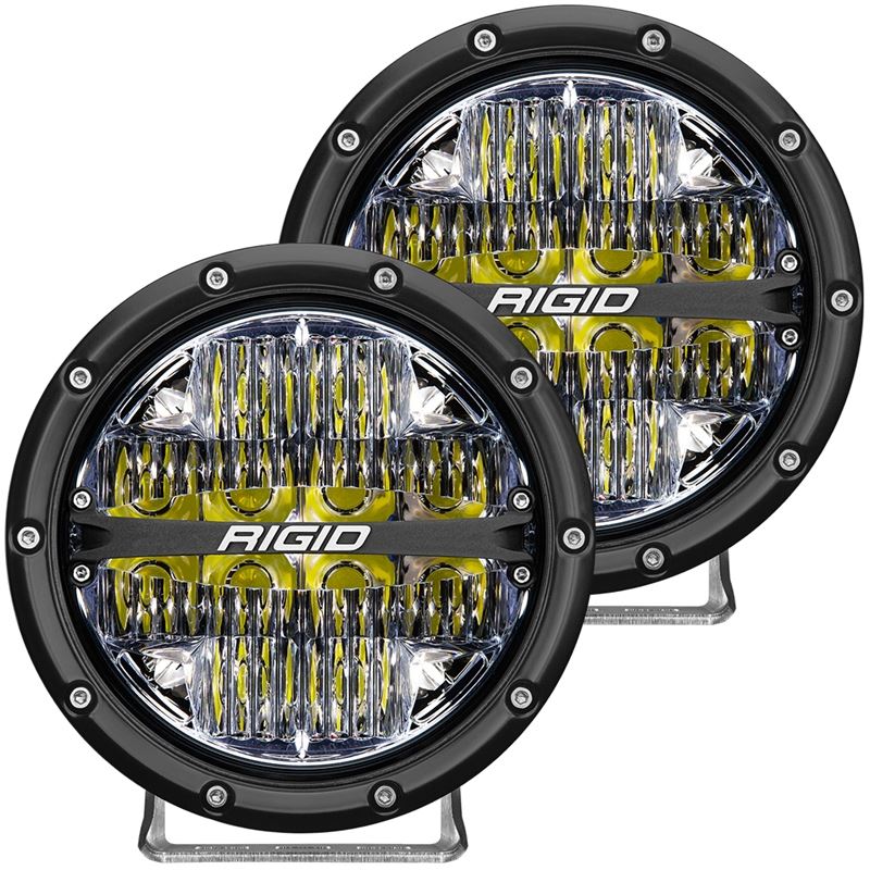 Rigid Industries 360-Series 6in LED Off-Road Drive Beam - White Backlight (Pair) (36204)