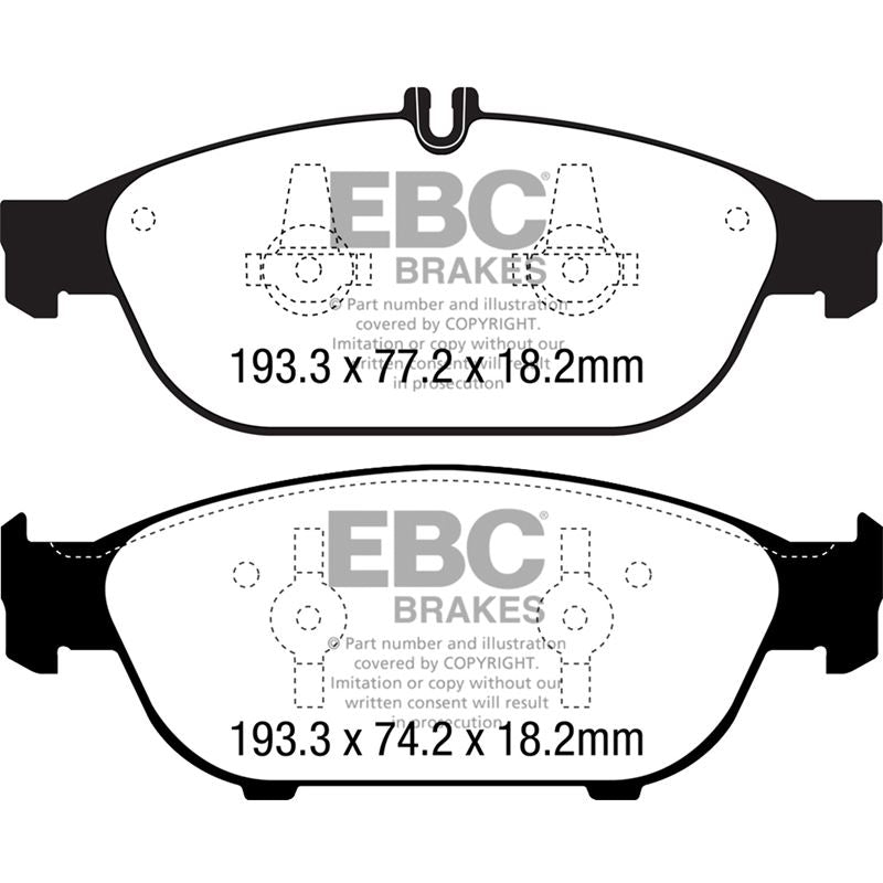 EBC Redstuff Ceramic Low Dust Brake Pads (DP32169C)