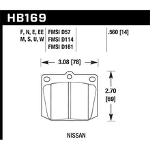 Load image into Gallery viewer, Hawk Performance DTC-70 Brake Pads (HB169U.560)