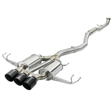 Load image into Gallery viewer, Takeda 3 IN 304 Stainless Steel Cat-Back Exhaust System w/ Black Tips (49-36623-B)