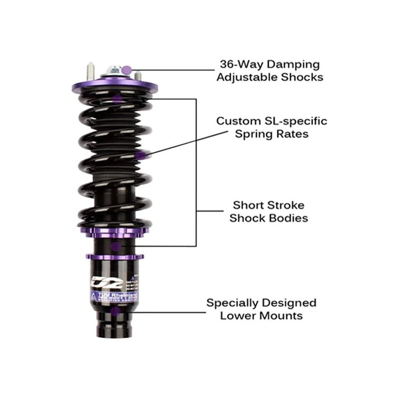 D2 Racing SL Series Coilovers (D-HN-17-SL)