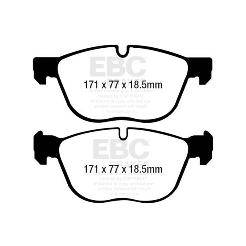 EBC Yellowstuff Street And Track Brake Pads (DP41938R)