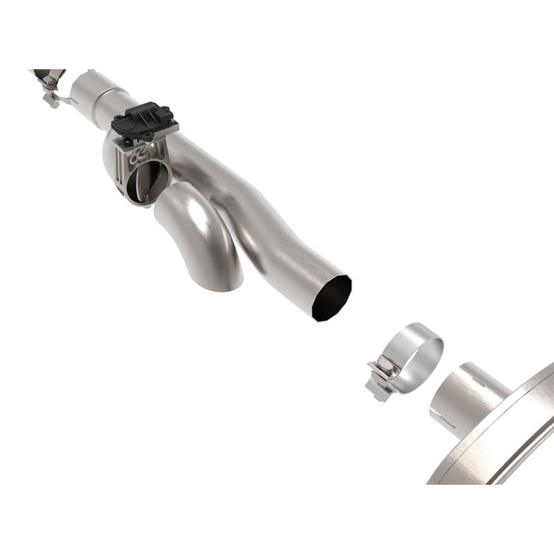 aFe Gemini XV 3 IN 304 Stainless Steel Cat-Back Exhaust System w/ Cut-Out Black for 2009-2018 Chevrolet Silverado 1500(49-34131-B)