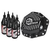 aFe Pro Series Rear Differential Cover Black w/ Machined Fins and Gear Oil (46-70352-WL)