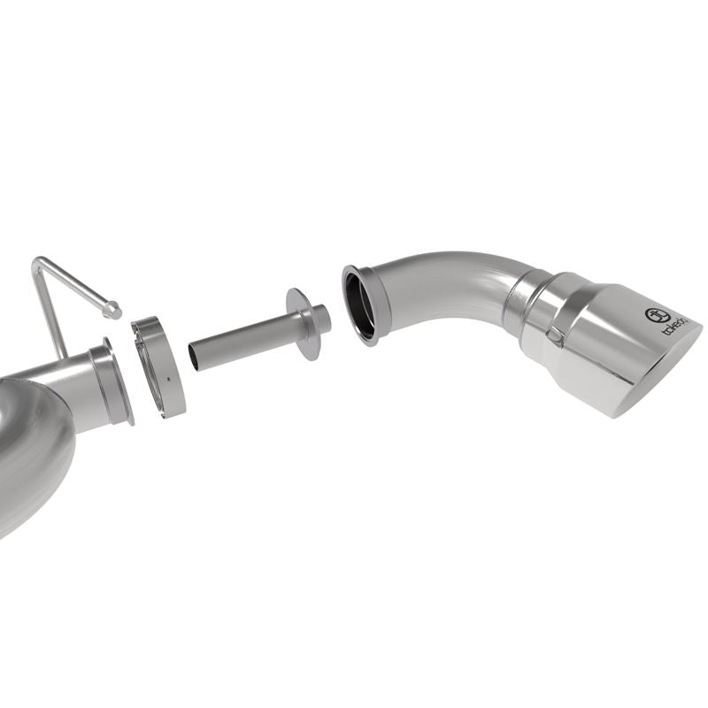 aFe Takeda-ST 3 IN 304 Stainless Steel Axle-Back Exhaust System w/ Polished Tips (49-37009-P)