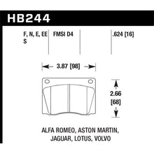 Load image into Gallery viewer, Hawk Performance Blue 9012 Brake Pads (HB244E.624)