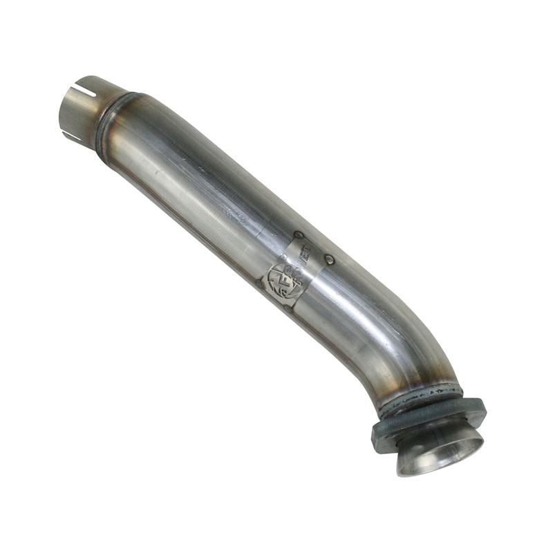 aFe Twisted Steel 2-1/2 IN 409 Stainless Steel Loop-Delete Downpipe (48-46209)