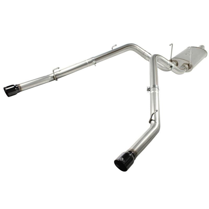 aFe Mach Force-Xp 3 IN Cat-Back Exhaust System with Dual Gloss Black Tips (49-42013-B)