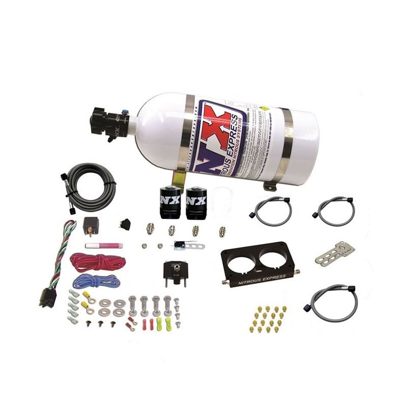 Nitrous Express 96-04 Ford Mustang Cobra 4 Valve (Stock TB) Nitrous Kit (50-300HP) w/10lb Bottle (20950D-10)